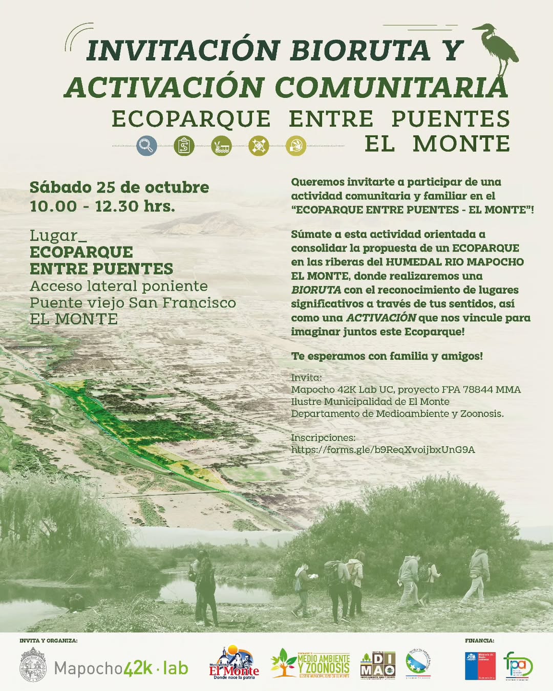 BIORUTA POR HUMEDAL DEL RÍO MAPOCHO