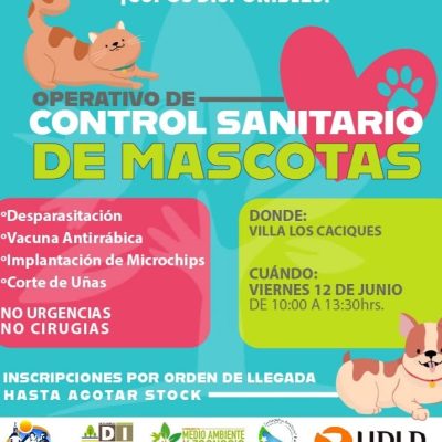 Clínica Veterinaria Móvil llegará a Villa Los Caciques con atención gratuita para mascotas